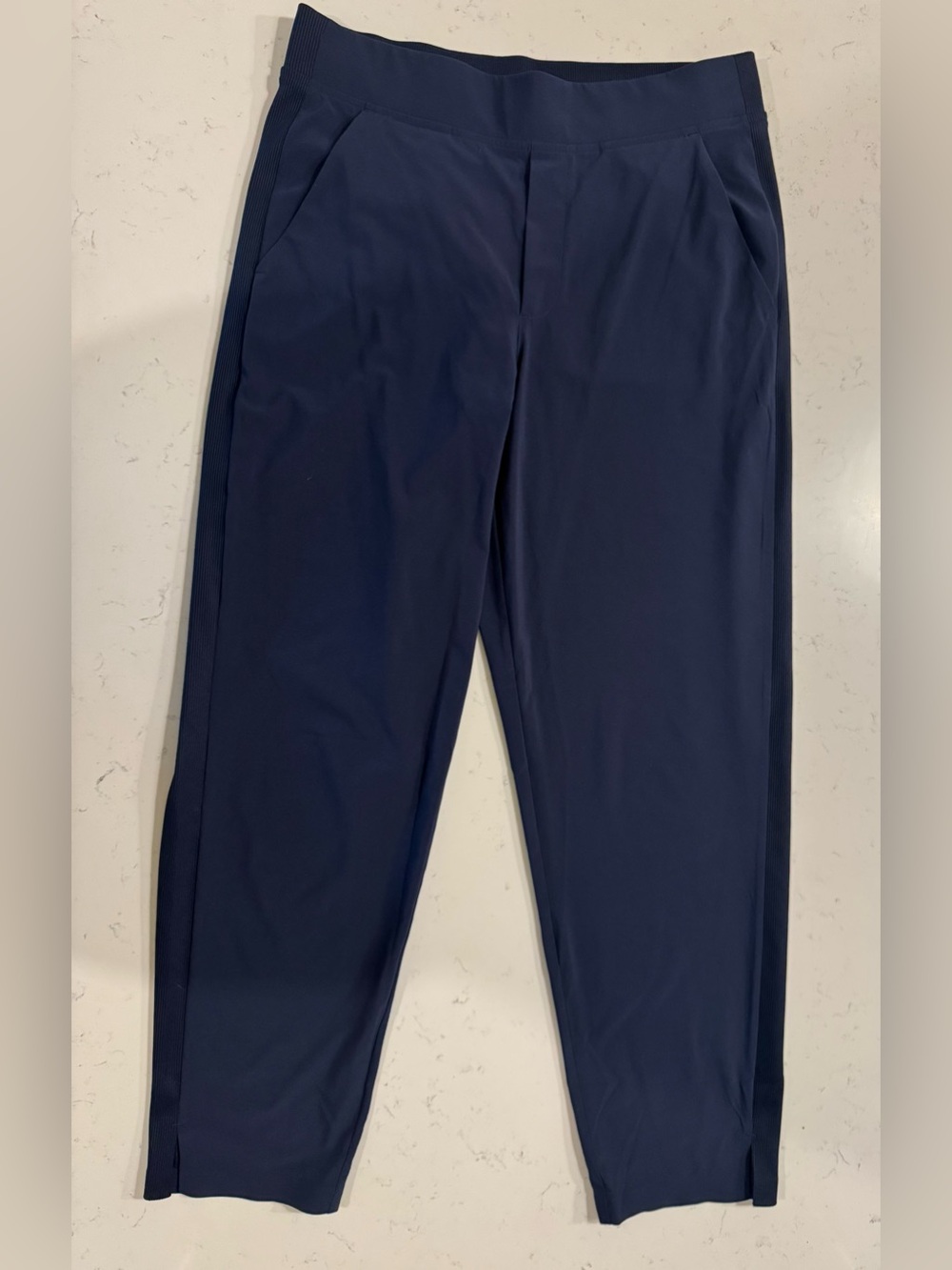 Athleta Brooklyn Ankle Pant Navy Mid Rise Travel Career Pants 6 - Picture 2 of 7